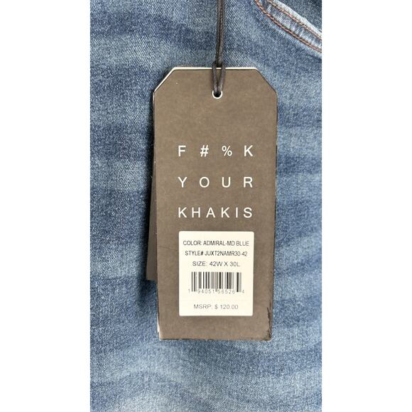 The Perfect Jean NYC OG Stretch Skinny Fit Denim Jeans Men 42x30 Admiral New - Picture 7 of 14